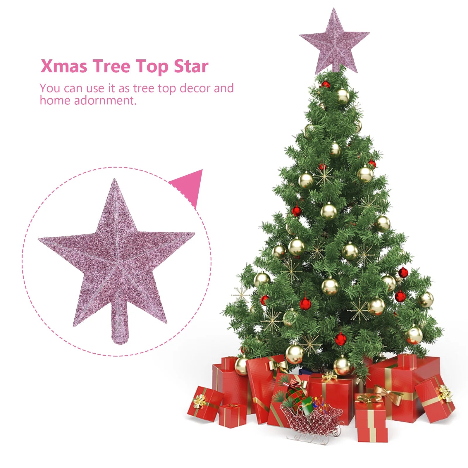 20 Cm Star Ornament Pink Halloween Decorations Sweater Mini Christmas Tree Ornaments Baby Outdoor