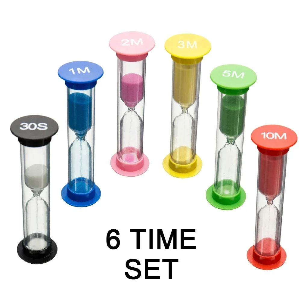 Plastic Sand Timer Meter Hourglass 30 Seconds 1 Minute Clock Watch 2 Minutes Klepsydra Clocks Home Decoration Ornaments Wall Oil