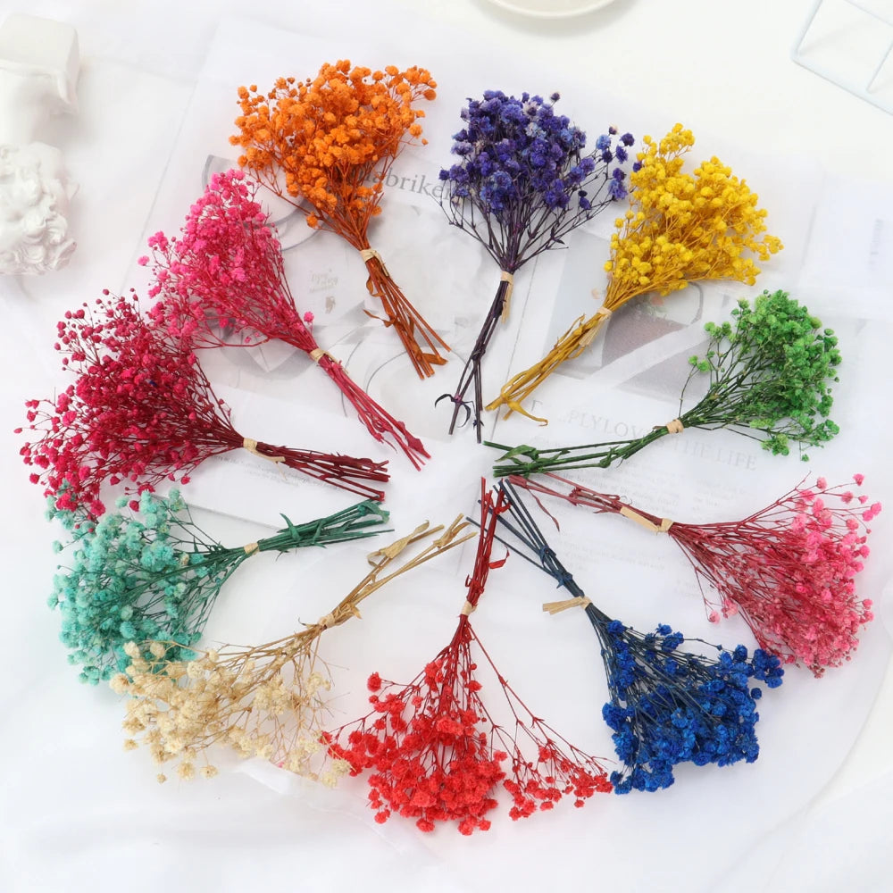 A Bunch Of Mini Natural Dried Flower Baby Breath Fresh Bouquet Decor Epoxy Resin Casting DIY Aromatherapy Candle Mold Craft Tool