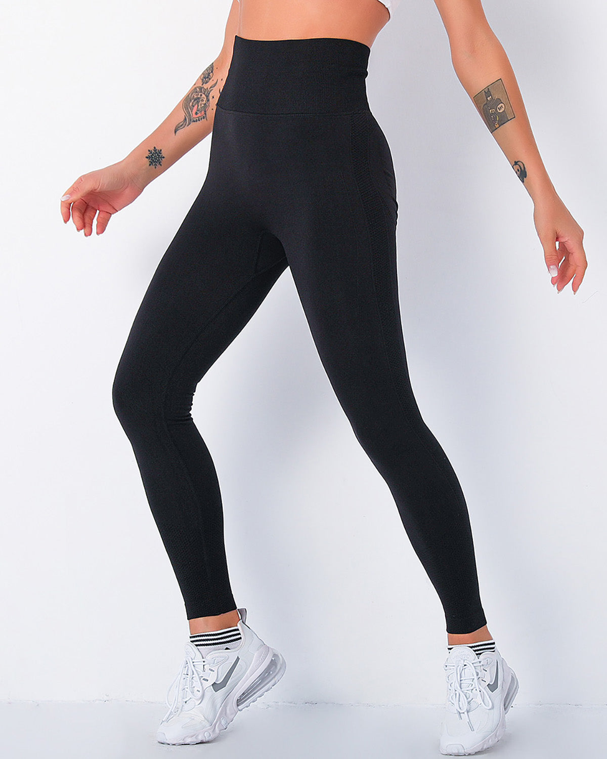 Jiulia Blanc Seamless Scrunch Leggings