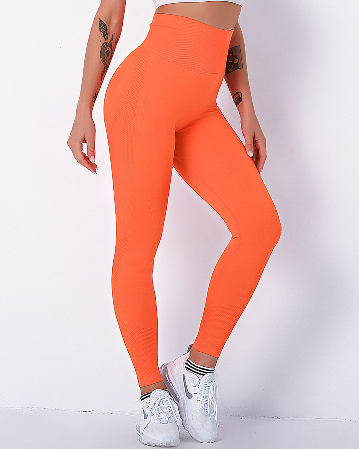 Jiulia Blanc Seamless Scrunch Leggings