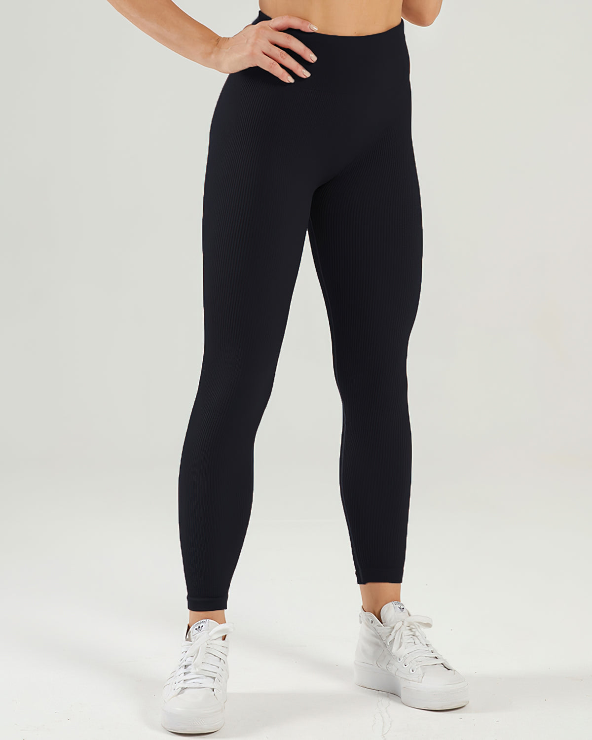 Nieve Ribbed Athleisure Leggings