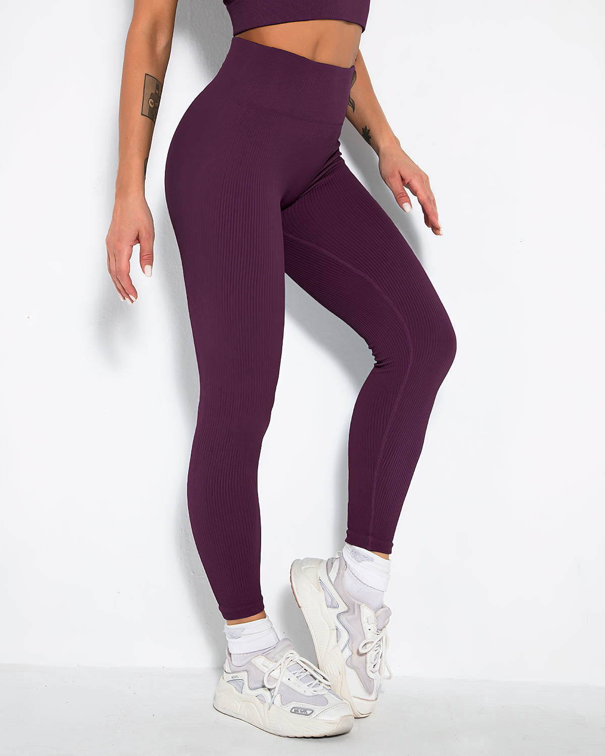 Nieve Ribbed Athleisure Leggings