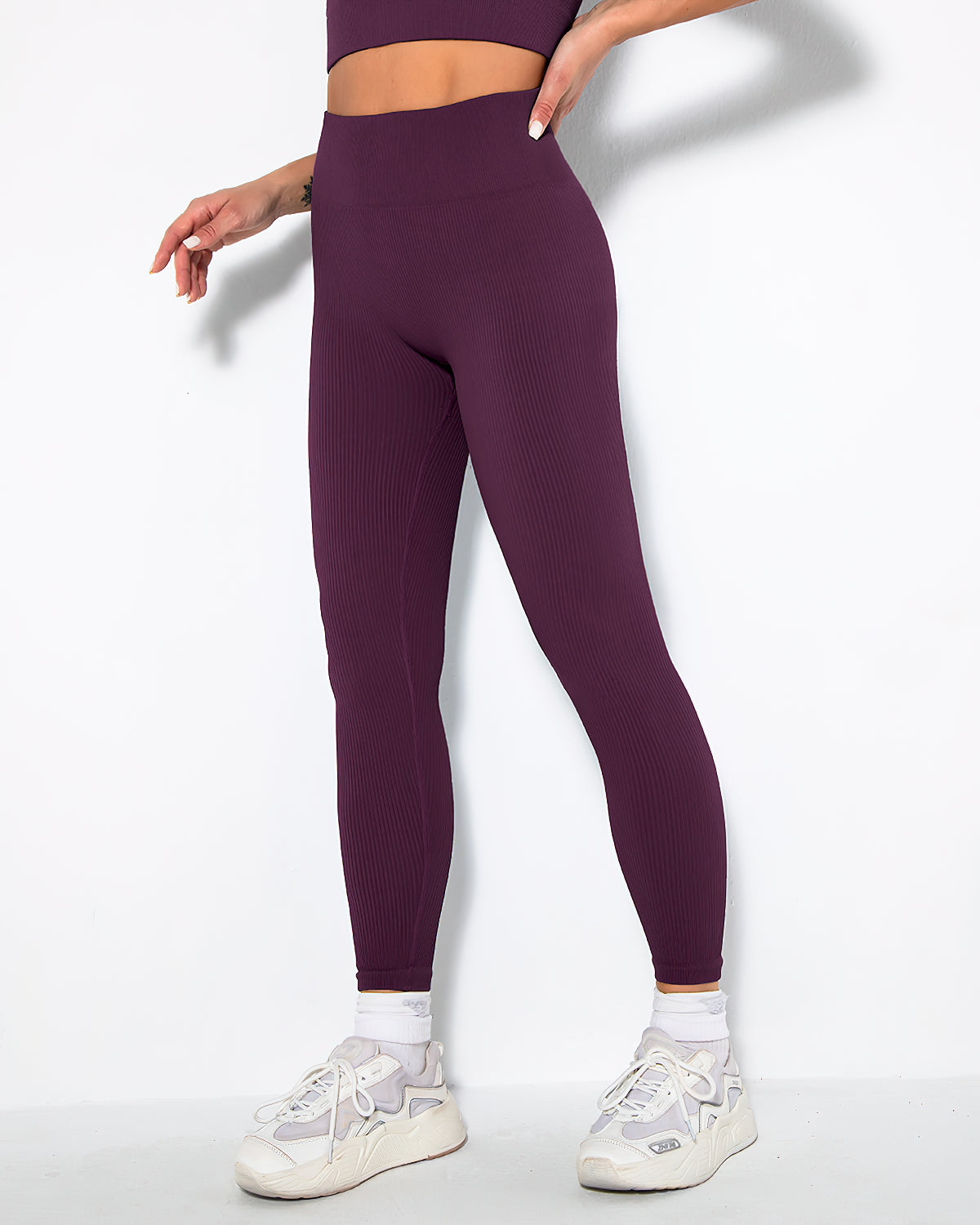 Nieve Ribbed Athleisure Leggings