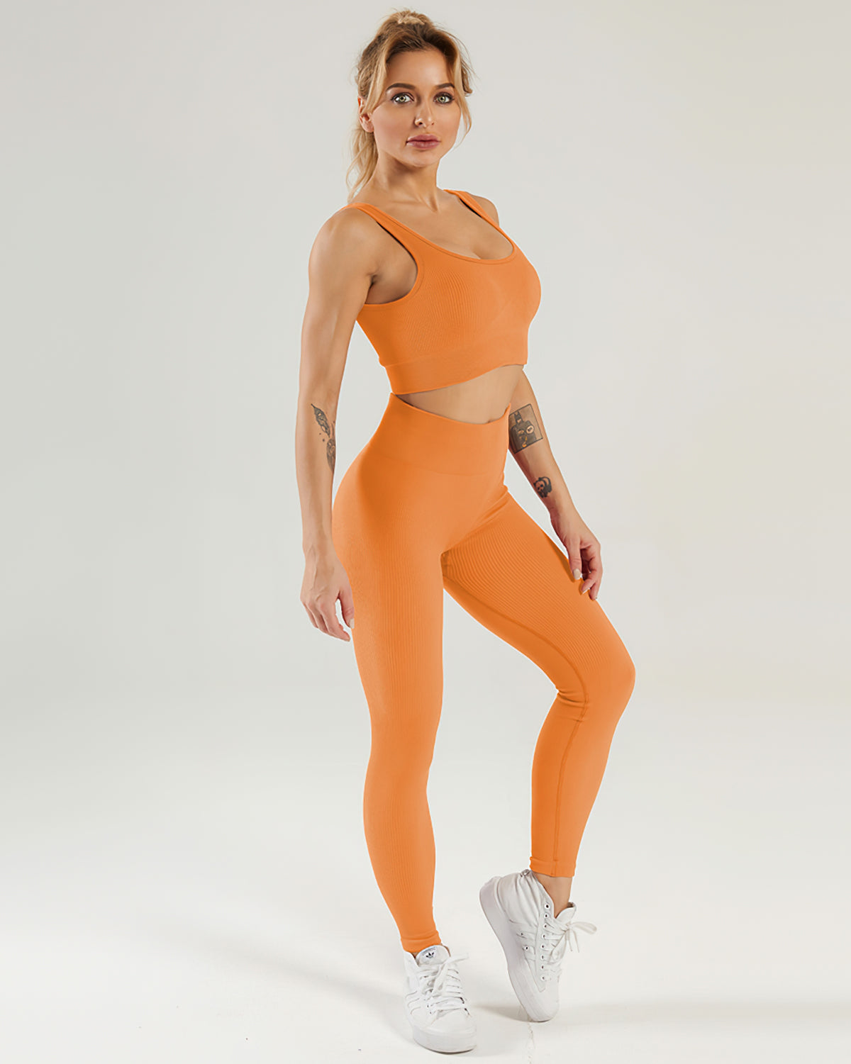 Nieve Ribbed Athleisure Leggings